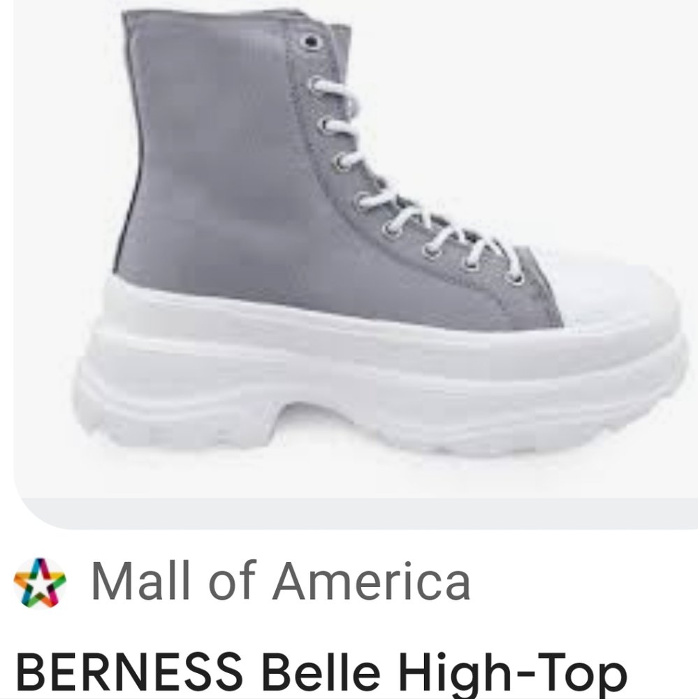 Berness Belle High Top Platform Canvas Sneaker